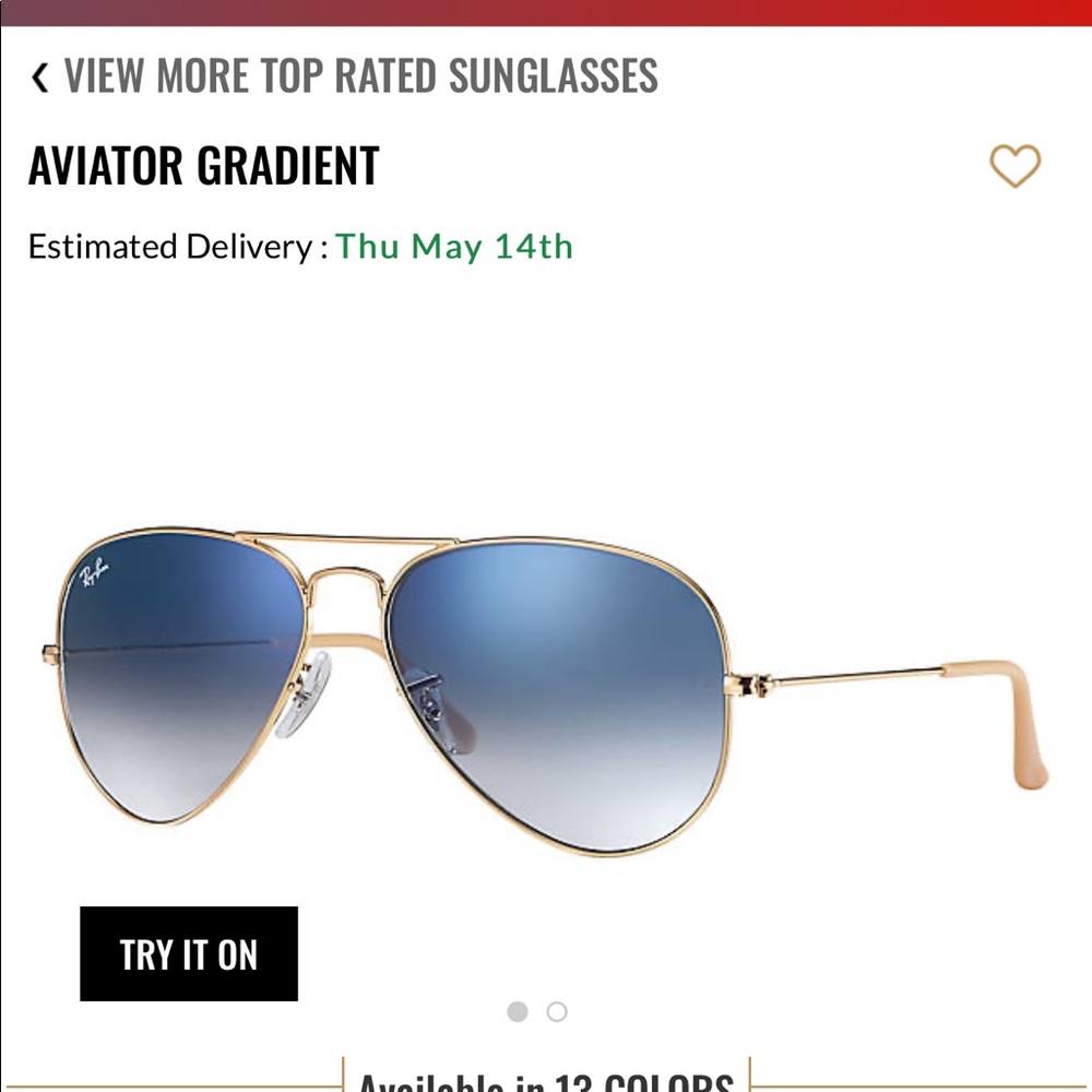 Ray Ban Aviator Sunglasses